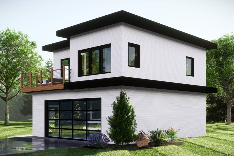 Architectural House Design - Exterior - Other Elevation for Modern House Plan #1064-283 - 2 bed, 1 bath