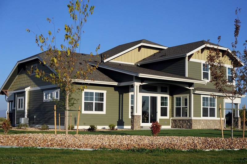 Architectural House Design - Exterior - Rear Elevation for Craftsman House Plan #1069-11 - 4 bed, 3.5 bath