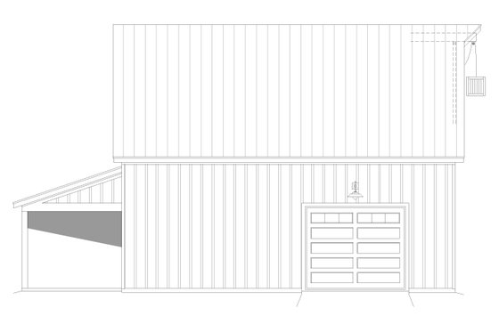 Exterior - Rear Elevation for Traditional House Plan #932-429, 0 bath