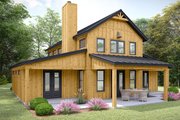 Barndominium Style House Plan - 3 Beds 2 Baths 1761 Sq/Ft Plan #932-1208 