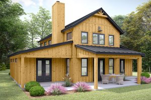 Barndominium Exterior - Front Elevation Plan #932-1208