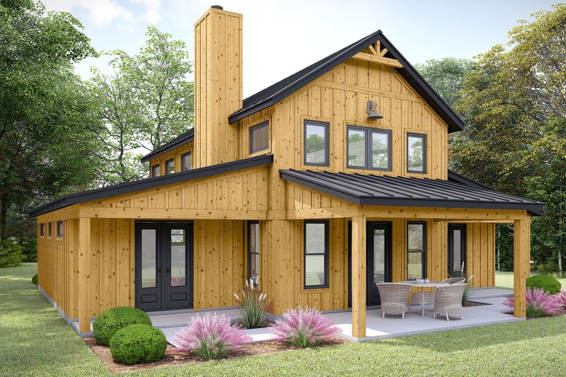 Barndominium Style House Plan - 3 Beds 2 Baths 1761 Sq/Ft Plan #932-1208