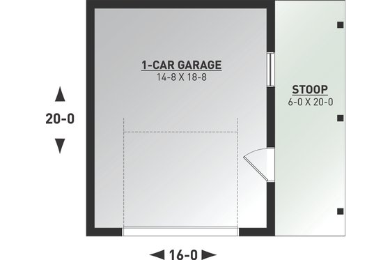 Floor Plan - Main Floor for Farmhouse House Plan #23-2749, 0 bath