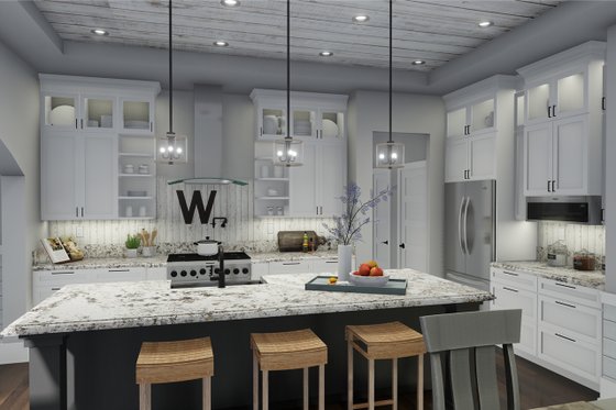 Interior - Kitchen 1 for Farmhouse House Plan #120-261 - 3 bed, 2.5 bath