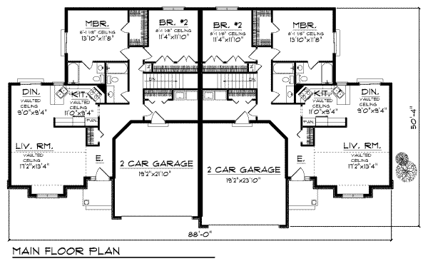 House Plan Design - Traditional Floor Plan - Main Floor Plan #70-747