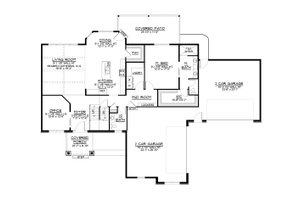 Floor Plan - Main Floor for Country House Plan #1064-349 - 4 bed, 3.5 bath