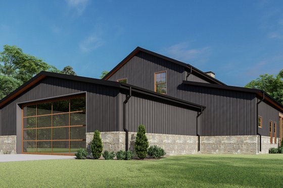 Exterior - Other Elevation 3 for Barndominium House Plan #1092-43 - 4 bed, 2.5 bath