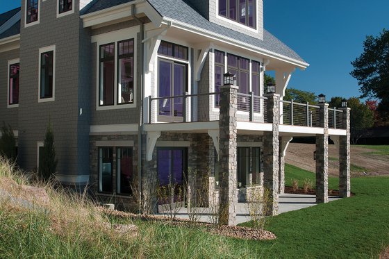 Exterior - Rear Elevation 1 for Traditional House Plan #928-11 - 4 bed, 3.5 bath