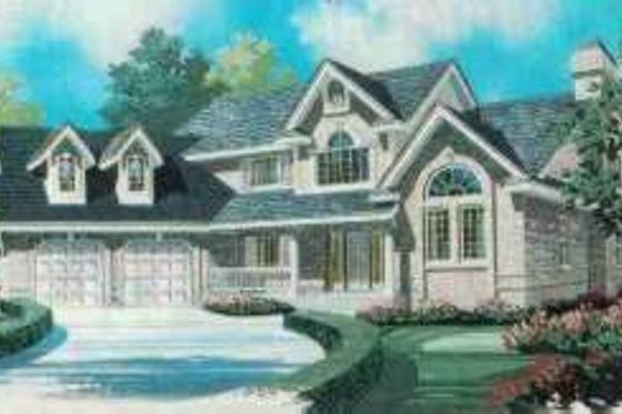 Exterior - Front Elevation for Traditional House Plan #308-239 - 4 bed, 2.5 bath