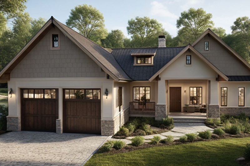 Farmhouse Style House Plan - 3 Beds 2 Baths 1628 Sq/Ft Plan #1109-18 Photo