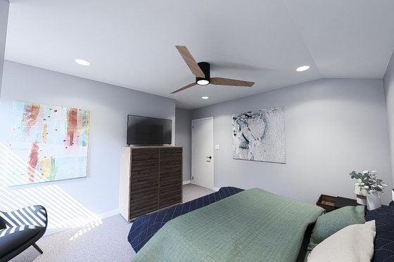 Interior - Bedroom 2 for Modern House Plan #923-399 - 3 bed, 2 bath
