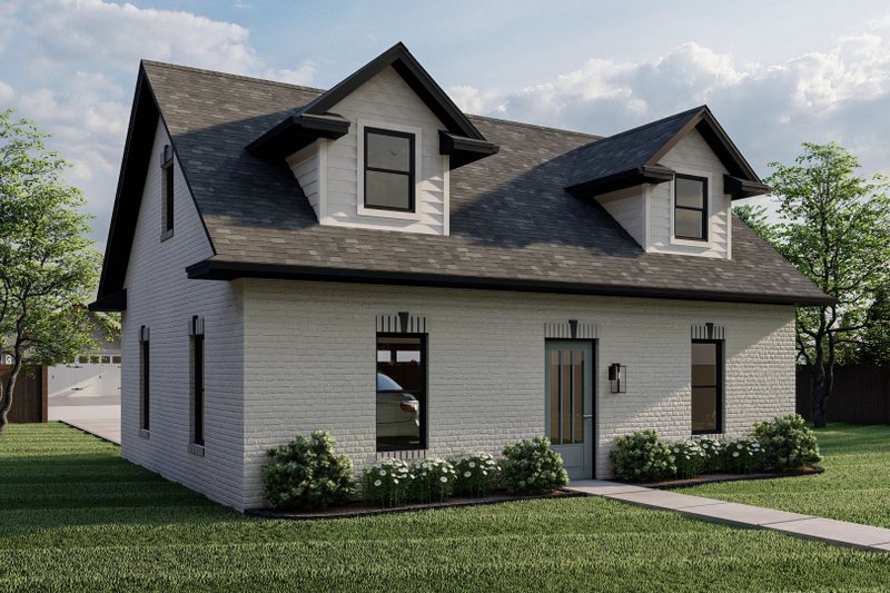 Architectural House Design - Exterior - Rear Elevation for Traditional House Plan #455-88, 0 bath