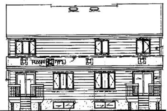 Exterior - Rear Elevation for Traditional House Plan #25-4253 - 2 bed, 1.5 bath