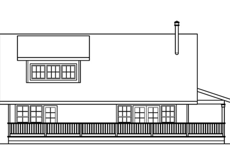 Home Plan - Exterior - Other Elevation for Cabin House Plan #124-473 - 3 bed, 3 bath