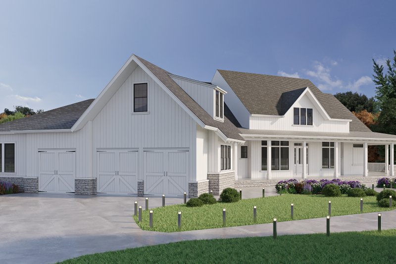 Dream House Plan - Exterior - Other Elevation for Farmhouse House Plan #54-390 - 4 bed, 4.5 bath