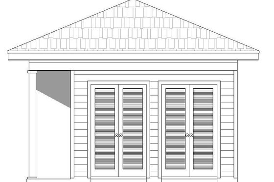 Exterior - Other Elevation 1 for Country House Plan #932-154, 1 bath