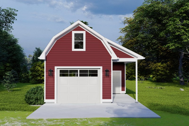 House Blueprint - European Exterior - Front Elevation Plan #1060-124