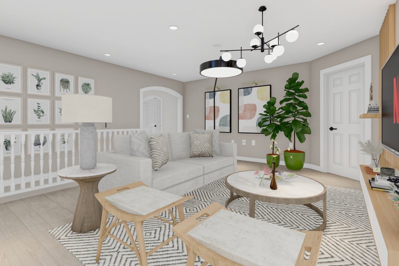 House Blueprint - Interior - Family Room 1 for Cottage House Plan #1060-177 - 3 bed, 2 bath