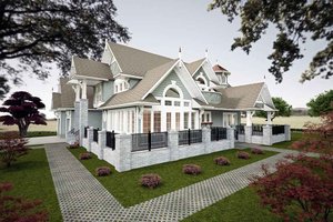 Exterior - Other Elevation for Classical House Plan #1101-49 - 3 bed, 3.5 bath