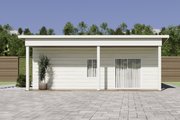 Beach Style House Plan - 2 Beds 2 Baths 745 Sq/Ft Plan #1106-63 