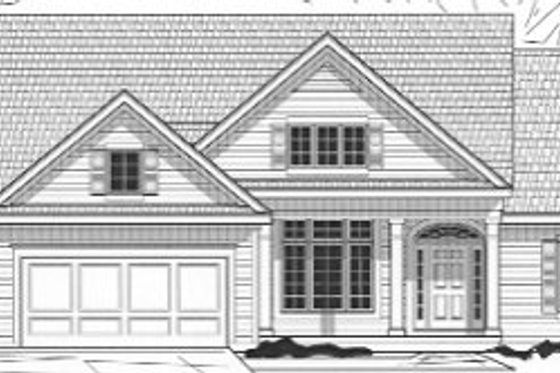 Exterior - Front Elevation for Ranch House Plan #67-771 - 4 bed, 5 bath