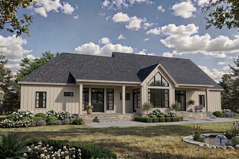 Dream House Plan - Exterior - Rear Elevation for Farmhouse House Plan #21-673 - 3 bed, 3 bath