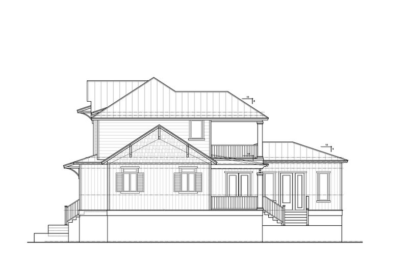 Architectural House Design - Exterior - Other Elevation for Traditional House Plan #938-149 - 4 bed, 4 bath