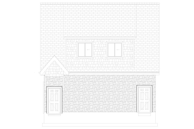 House Plan Design - Exterior - Other Elevation 1 for Cottage House Plan #1060-133 - 2 bed, 1.5 bath