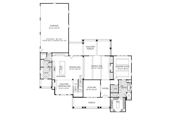 Floor Plan - Main Floor for Traditional House Plan #927-43 - 4 bed, 3.5 bath