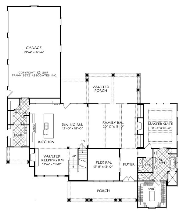Architectural House Design - Traditional Floor Plan - Main Floor Plan #927-43