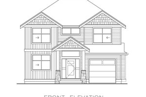 Exterior - Front Elevation 3 for Farmhouse House Plan #1100-54 - 4 bed, 2.5 bath