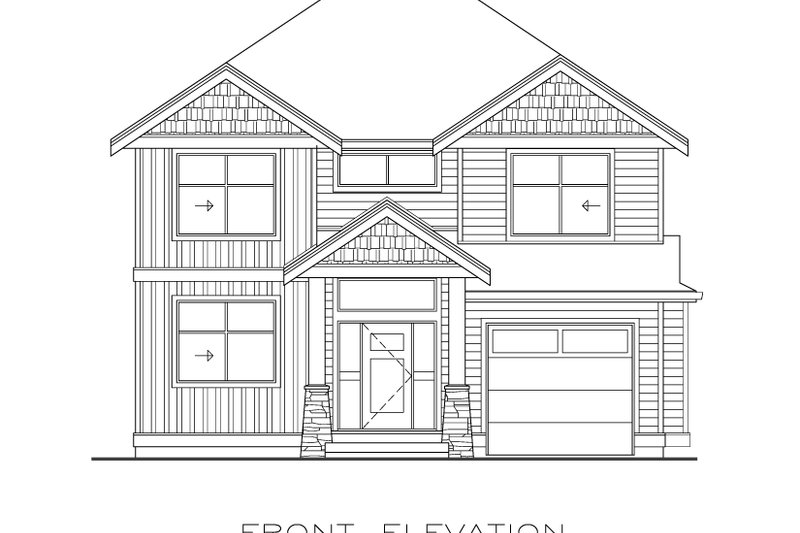Home Plan - Exterior - Front Elevation 3 for Farmhouse House Plan #1100-54 - 4 bed, 2.5 bath