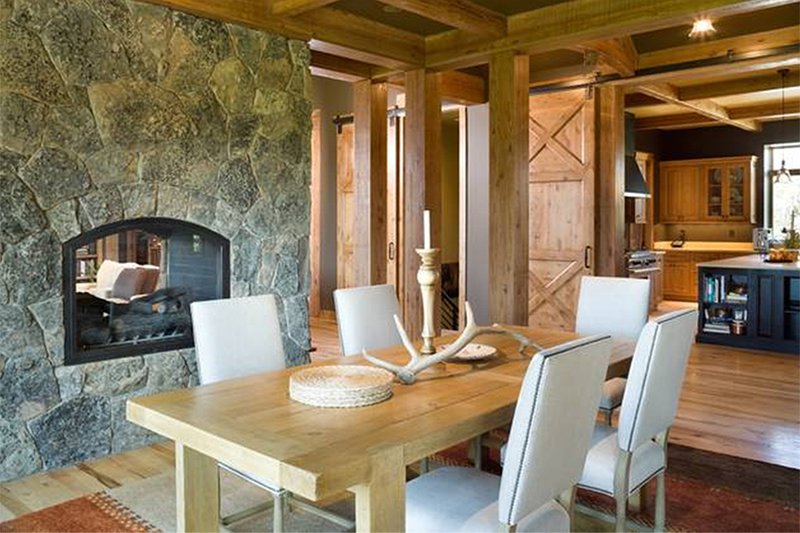 Architectural House Design - Dining Room - 5300 square foot Craftsman home