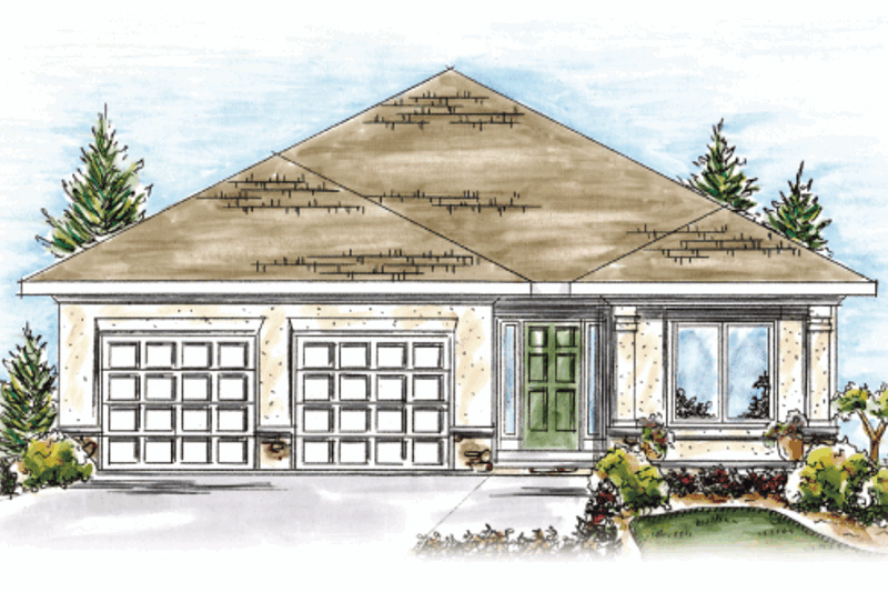 House Plan Design - Traditional Exterior - Front Elevation Plan #20-1615