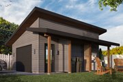 Contemporary Style House Plan - 0 Beds 0 Baths 384 Sq/Ft Plan #23-2668 
