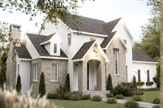 Exterior - Front Elevation 3 for Country House Plan #23-2816 - 5 bed, 3.5 bath