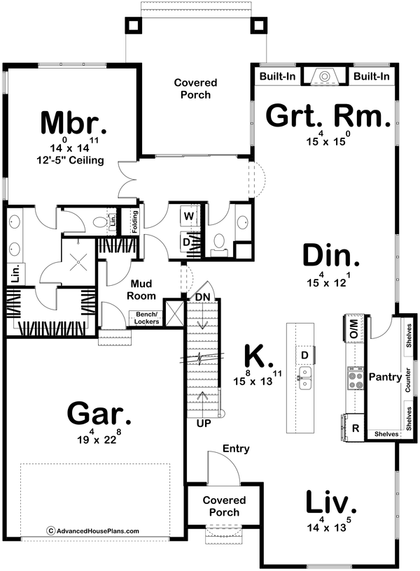 Dream House Plan - Modern Floor Plan - Main Floor Plan #455-658