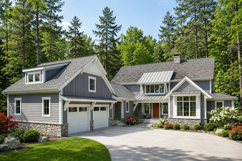 Architectural House Design - Exterior - Front Elevation 3 for Farmhouse House Plan #928-14 - 3 bed, 3.5 bath