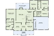 Traditional Style House Plan - 4 Beds 3 Baths 2493 Sq/Ft Plan #17-1176 Floor 