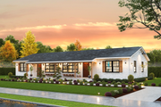 Bungalow Style House Plan - 6 Beds 2 Baths 1956 Sq/Ft Plan #54-657 