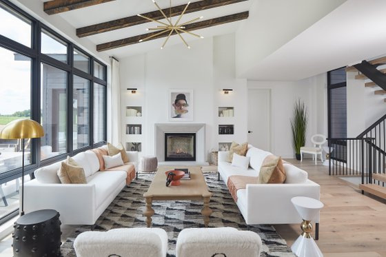 Interior - Family Room for Contemporary House Plan #928-372 - 4 bed, 3.5 bath