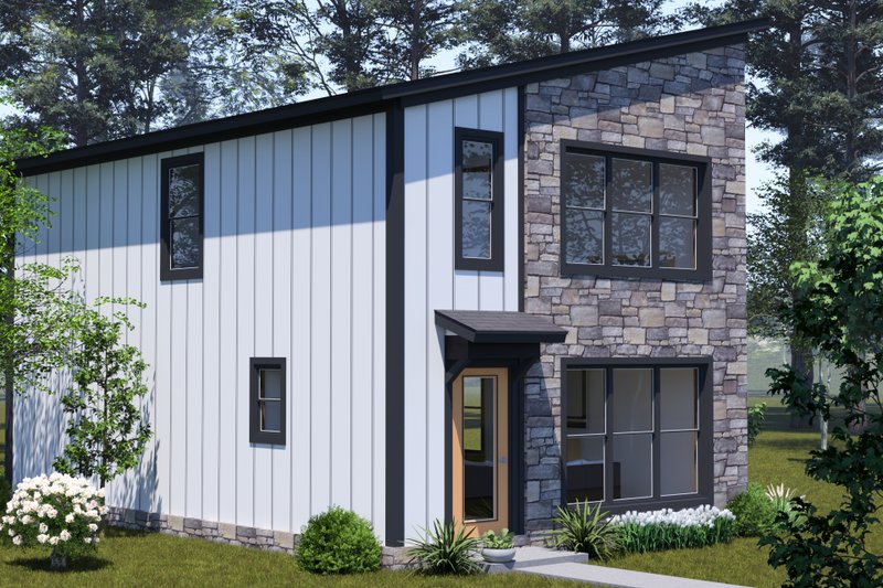 Dream House Plan - Exterior - Other Elevation 2 for Modern House Plan #513-2357 - 3 bed, 2.5 bath
