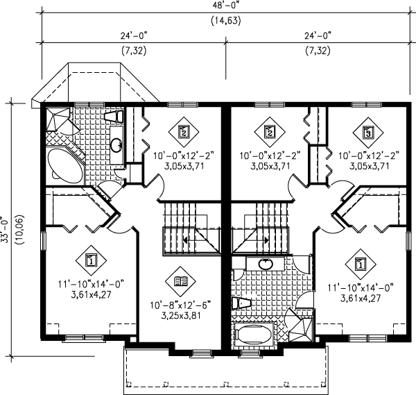 Dream House Plan - European Floor Plan - Upper Floor Plan #25-311