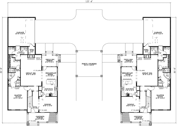 House Design - Traditional Floor Plan - Main Floor Plan #17-2213