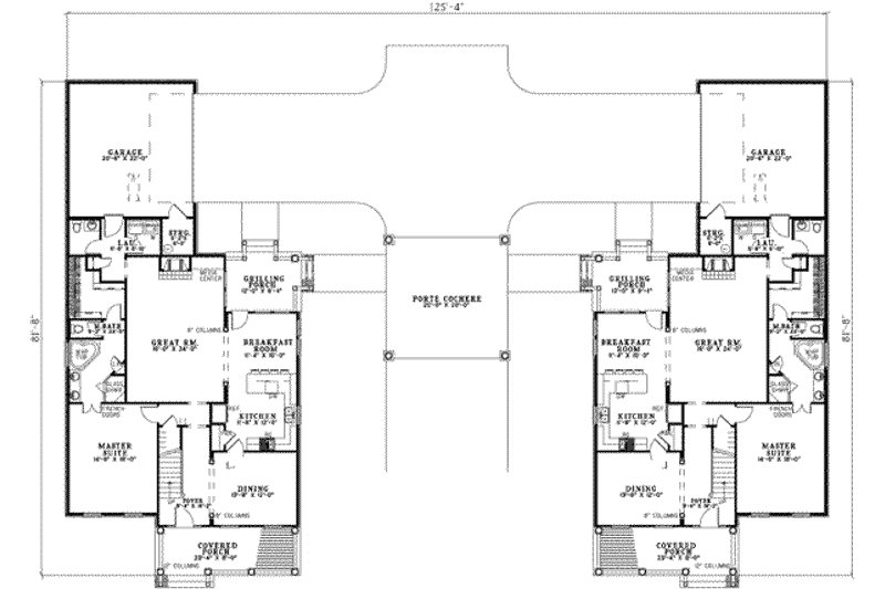 Dream House Plan - Floor Plan - Main Floor for Traditional House Plan #17-2213 - 4 bed, 2.5 bath
