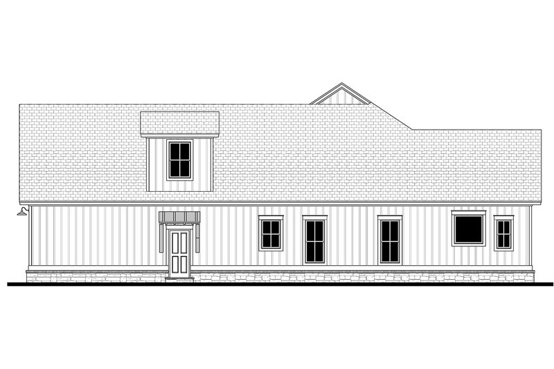 Dream House Plan - Right Side Elevation