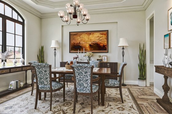 Interior - Dining Room for Craftsman House Plan #54-721 - 5 bed, 4 bath