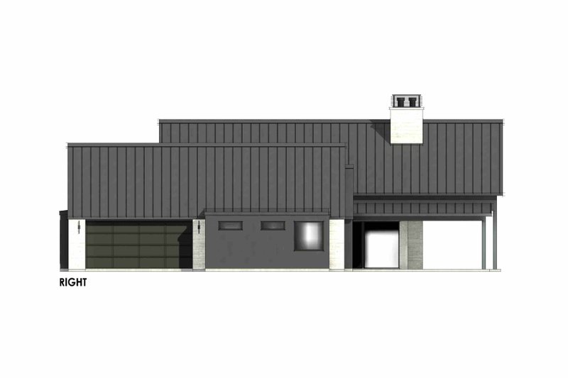 House Blueprint - Exterior - Other Elevation 1 for Modern House Plan #1096-68 - 4 bed, 3 bath