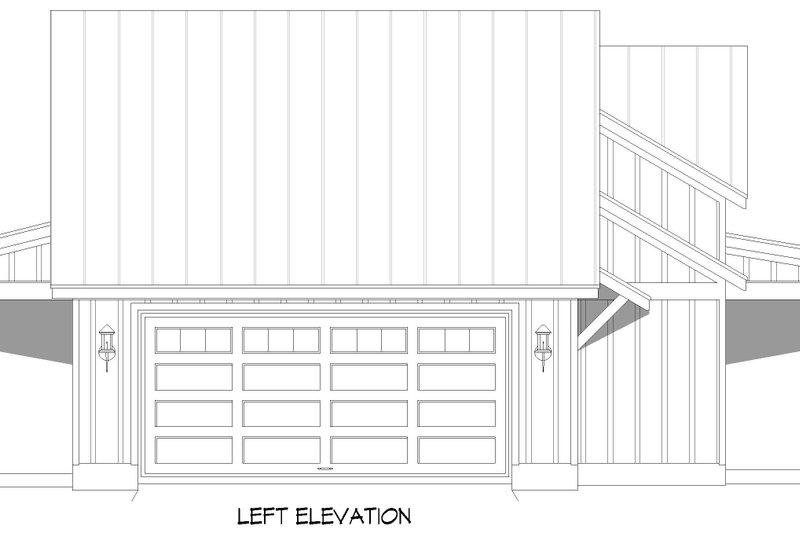 House Blueprint - Exterior - Other Elevation for Farmhouse House Plan #932-1231 - 2 bed, 2 bath
