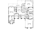 Mediterranean Style House Plan - 4 Beds 3 Baths 2660 Sq/Ft Plan #417-306 